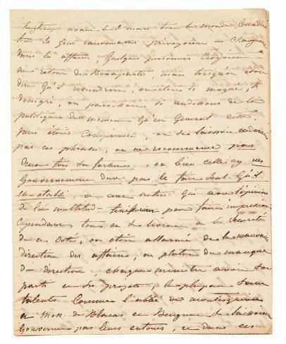 Claire de Kersaint, duchesse de DURAS Manuscrit autographe, [Souvenirs de mars 1815];...