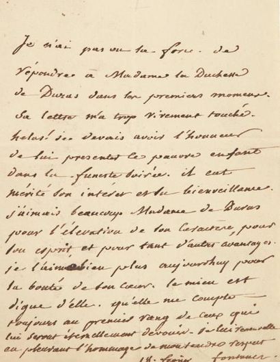 Louis de FONTANES (1757-1821) Écrivain et administrateur 8 Lettres autographes signées,...