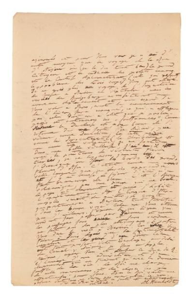 Alexandre von HUMBOLDT Lettre autographe signée, Teplitz 14 juillet 1834, [à la duchesse...