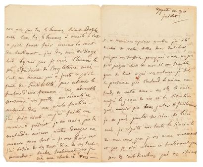 Germaine Necker, baronne de STAËL Lettre autographe, Coppet 30 juillet [1816], à...