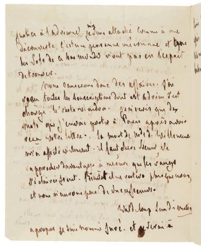 François de CHATEAUBRIAND 2 Lettres autographes, [juillet 1812], à la duchesse de...