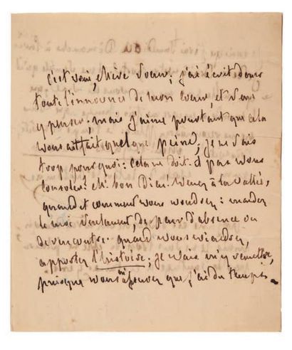 François de CHATEAUBRIAND Lettre autographe, [automne 1812?], à la duchesse de Duras;...