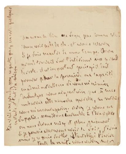 François de CHATEAUBRIAND 2 Lettres autographes, [avril 1815], à la duchesse de Duras;...