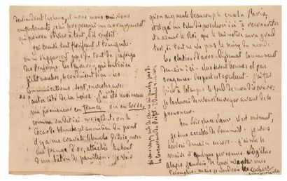 François de CHATEAUBRIAND 2 Lettres autographes, [juillet-août 1815], à la duchesse...