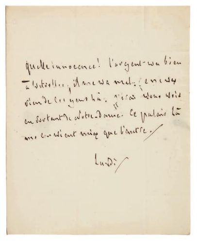 François de CHATEAUBRIAND 2 Lettres autographes, [1818], à la duchesse de Duras;...