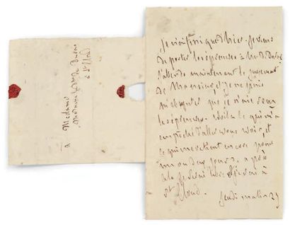 François de CHATEAUBRIAND 3 Lettres autographes, [juillet 1818?], à la duchesse de...