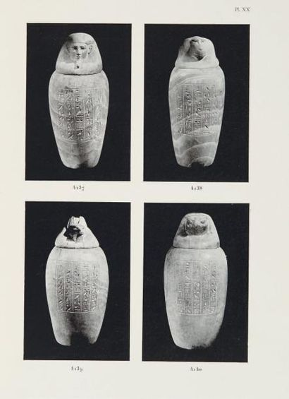 REISNER G. A. Canopics. Catalogue général des antiquités égyptiennes du Musée du...