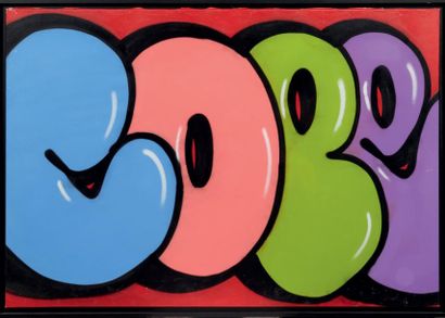 COPE 2 (né en 1968) Cope, 2013 Acrylique sur toile. Signée et datée au dos. H_94...