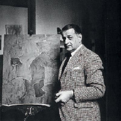 Serge POLIAKOFF (1906-1969) Composition rouges, bruns et gris, ca 1955 Huile sur...