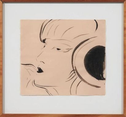 YOSHITAKA AMANO (NÉ EN 1952) Untitled, 2003 Encre Sumi sur papier Japon. H_41 cm...