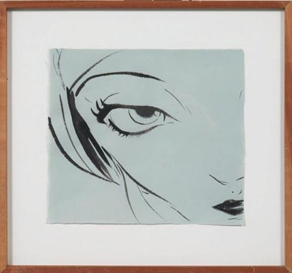 YOSHITAKA AMANO (NÉ EN 1952) Untitled, 2003 Encre Sumi sur papier Japon. H_41 cm...