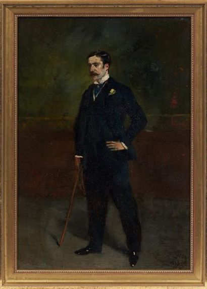 AUGUSTE VIMAR (MARSEILLE 1851 - 1916) Portrait présumé de Monsieur Prosper Chéruit...