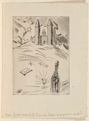 DESNOS (ROBERT) Le Vin est tiré... Roman. Paris, Gallimard, 1943. In-8, maroquin...