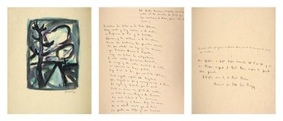 Borgès (Jorge Luis) Poema conjectural. Buenos Aires, 1954. In-4 de (1) frontispice,...