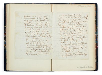 TAINE (Hippolyte) Recueil de lettres autographes. 1866-1881. 7 lettres et 2 cartes...