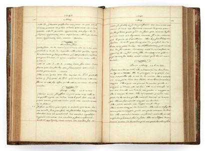null [CONVULSIONNAIRES]. Recueil de discours d'une Convulsionnaire. 1737-1747. Manuscrit...