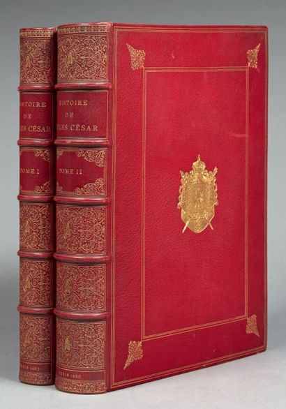 NAPOLÉON III Histoire de Jules César. Paris, Imprimerie impériale, 1865. 2 volumes...