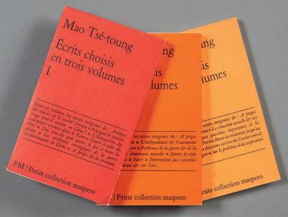 MAO TSE-TOUNG Écrits choisis en trois volumes. Paris, François Maspero, 1967. 3 volumes...