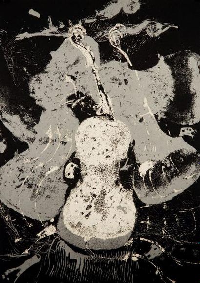 ARMAN (1928-2005) Violons, 1996 Gravure sur papier. Signature. 99 exemplaires H_50...