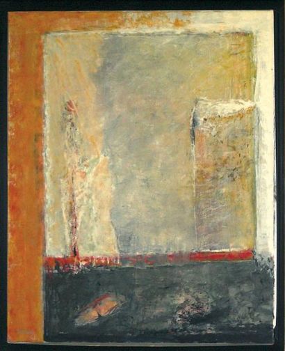 FRANCOIS-XAVIER FAGNIEZ (1936) Miroir, 1984 Huile sur toile. Signature en bas à gauche....