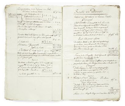  FERME GÉNÉRALE. Plus de 200 lettres ou pièces, 1739-1796 (la plupart des années...