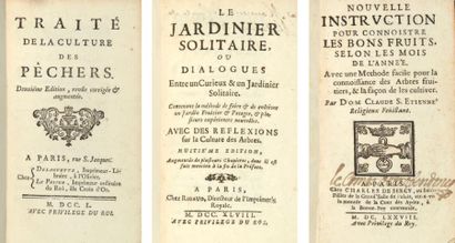 null [AGRICULTURE ET JARDINAGE]. Ensemble de 4 livres des XVIIe et XVIIIe siècles....
