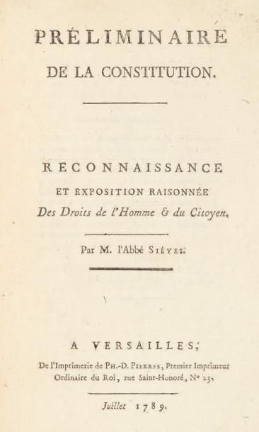 SIEYÈS (Emmanuel, abbé)