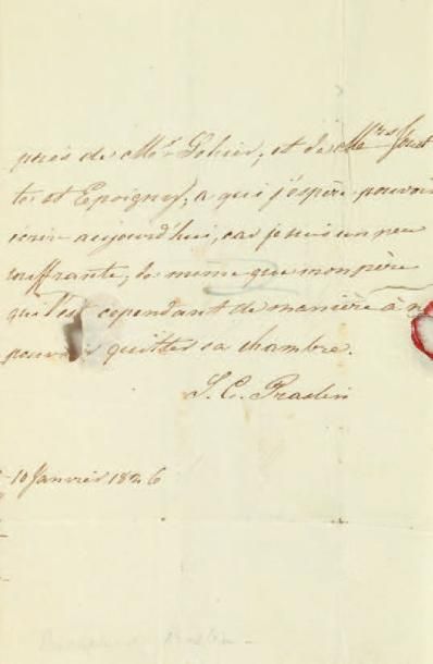  [AFFAIRES CRIMINELLES ET PROCÈS CÉLÈBRES]. 4 dossiers de lettres et documents, 1810-1865....