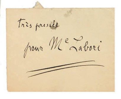 null [DREYFUS]. Émile ZOLA (1840-1902). Lettre autographe signée "Z", [Upper Norwood]...