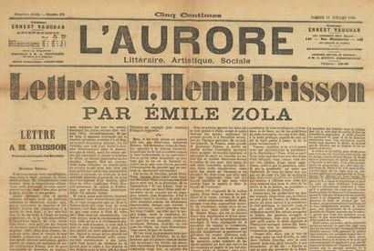 [DREYFUS]. Émile ZOLA. Numéro du journal...