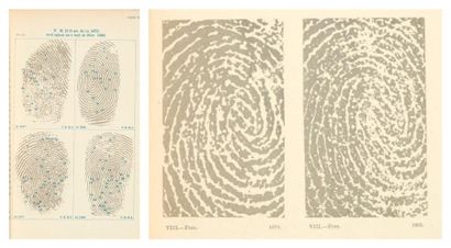 GALTON (Francis) Finger Prints. Londres, Macmillan, 1892. Joints: - GALTON (Francis)....