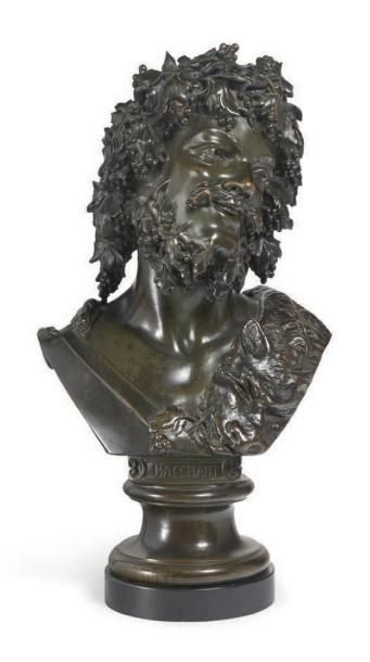 Ernest DAME (1845-1920) Bacchant Bronze à patine brune. H_69 cm
