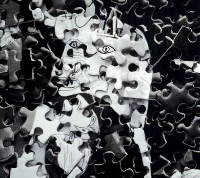 Vik Muniz (né en 1961) Guernica, after Pablo Picasso (Gordian Puzzles), 2009 Digital...