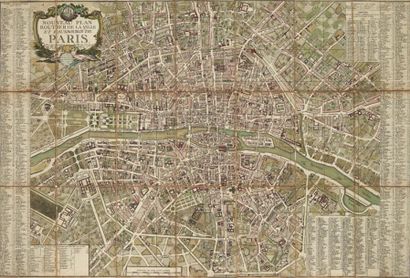 ESNAUTS (Jacques) & RAPILLY (Michel) Nouveau plan routier de la ville et fauxbourgs...