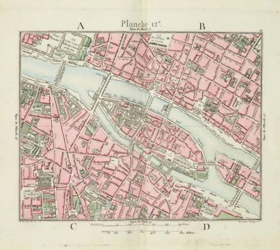 MAIRE (N.) La topographie de Paris, ou Plan détaillé de la ville de Paris et de ses...