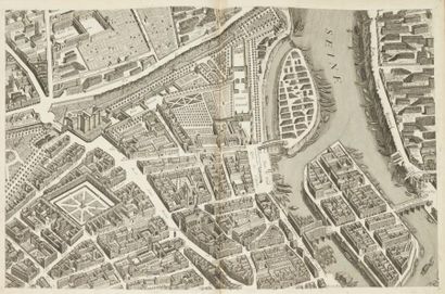 TURGOT (Michel-Étienne) Plan de Paris commencé l'année 1734, dessiné et gravé, sous...
