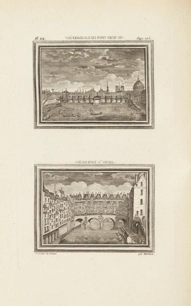 BÉGUILLET (Edmé) et Jean-Charles PONCELIN Description historique de Paris et de ses...