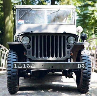 Jeep Willys 1943 TITRE DE CIRCULATION BELGE Just enough essential part L'exemplaire...