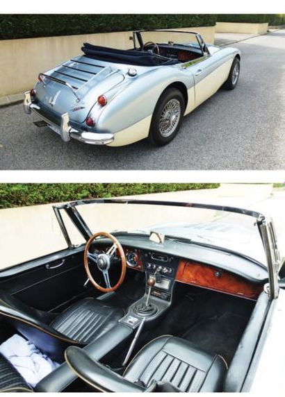 AUSTIN HEALEY 3000 MK III 1966 TITRE DE CIRCULATION MONÉGASQUE Rallye best winner...