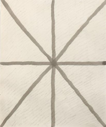 Dan Van Severen (1927-2009) Untitled Encre et crayon sur papier. H_37,5 cm L_31 ...