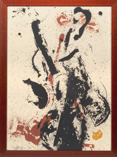 ARMAN (1928-2005) Violons noirs et marrons Lithographie signée et numérotée EA. H_64...