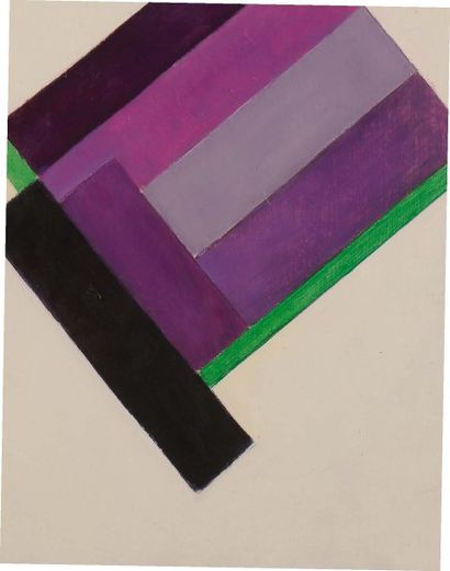 MARCEL - LOUIS BAUGNIET (1896 - 1995) Composition abstraite, 1928 Huile sur carton....