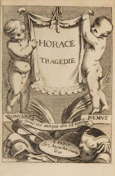 null Corneille, Pierre. Horace. Tragédie. A Paris, chez Augustin Courbé, 1641 ; in-12...
