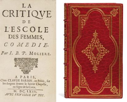 null Molière. La Critique de l'Escole des Femmes. Comédie. Par I. B. P. Molière....
