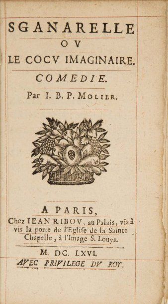 null Molière. Sganarelle ou le cocu magnifique. Comédie Par I. B. P. Molière. A Paris,...