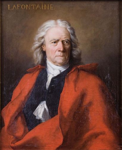 JEAN LAURENT MOSNIER (Paris 1743 - Saint Petersbourg 1808) Portrait de l'écrivain...