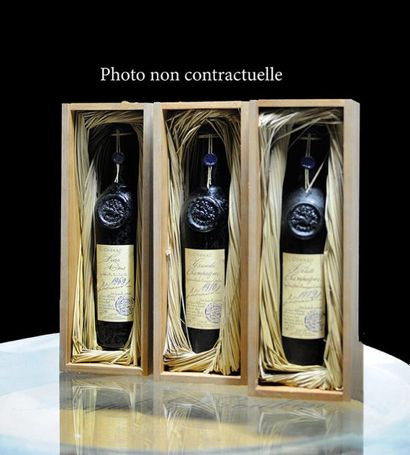 null 1 Bouteille Cognac Petite Champagne 1972 Lhéraud (Caisse Bois) (mise 30/09/...