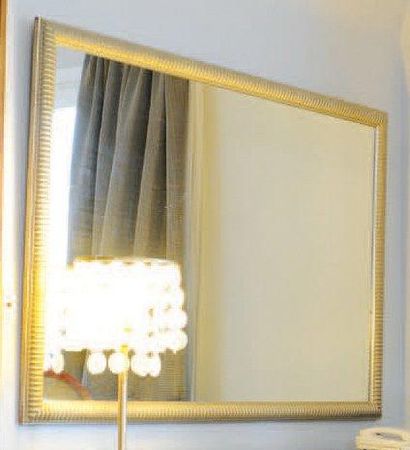 Grand miroir rectangulaire à godrons H_99...