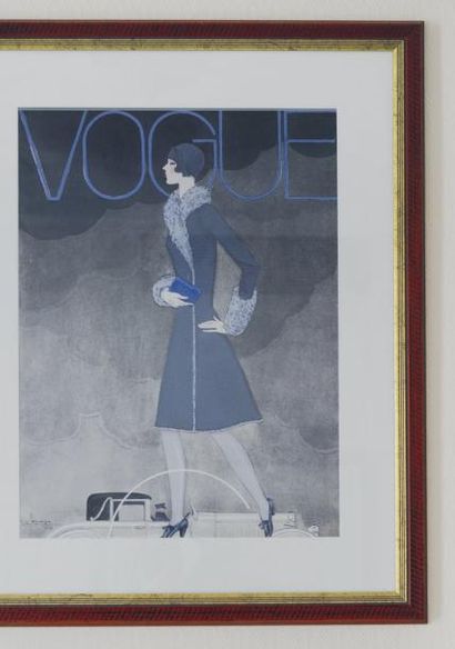 Reproduction Affiche Vogue encadrée. H_80...