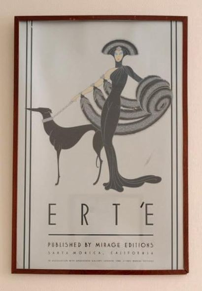 Une reproduction d'une élégante par Erté...